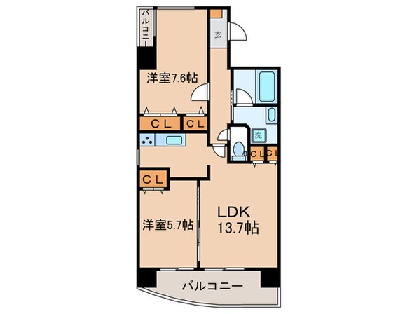 サングレースの物件間取画像